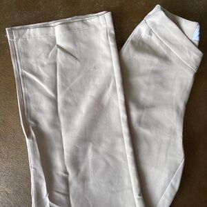 Princess Polly Light Beige V-waist Flared Trousers